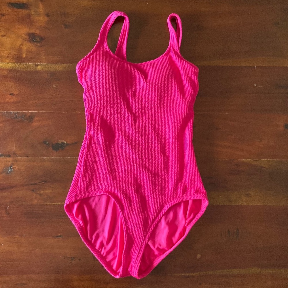 Time & Tru Pink One Piece Swimsuit